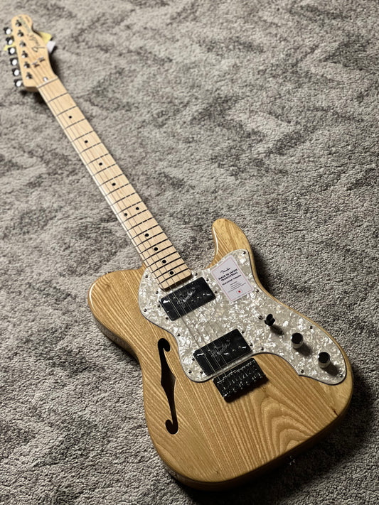 Fender Japan Traditional II 70s Telecaster Thinline with Maple FB in Natural JD24024305