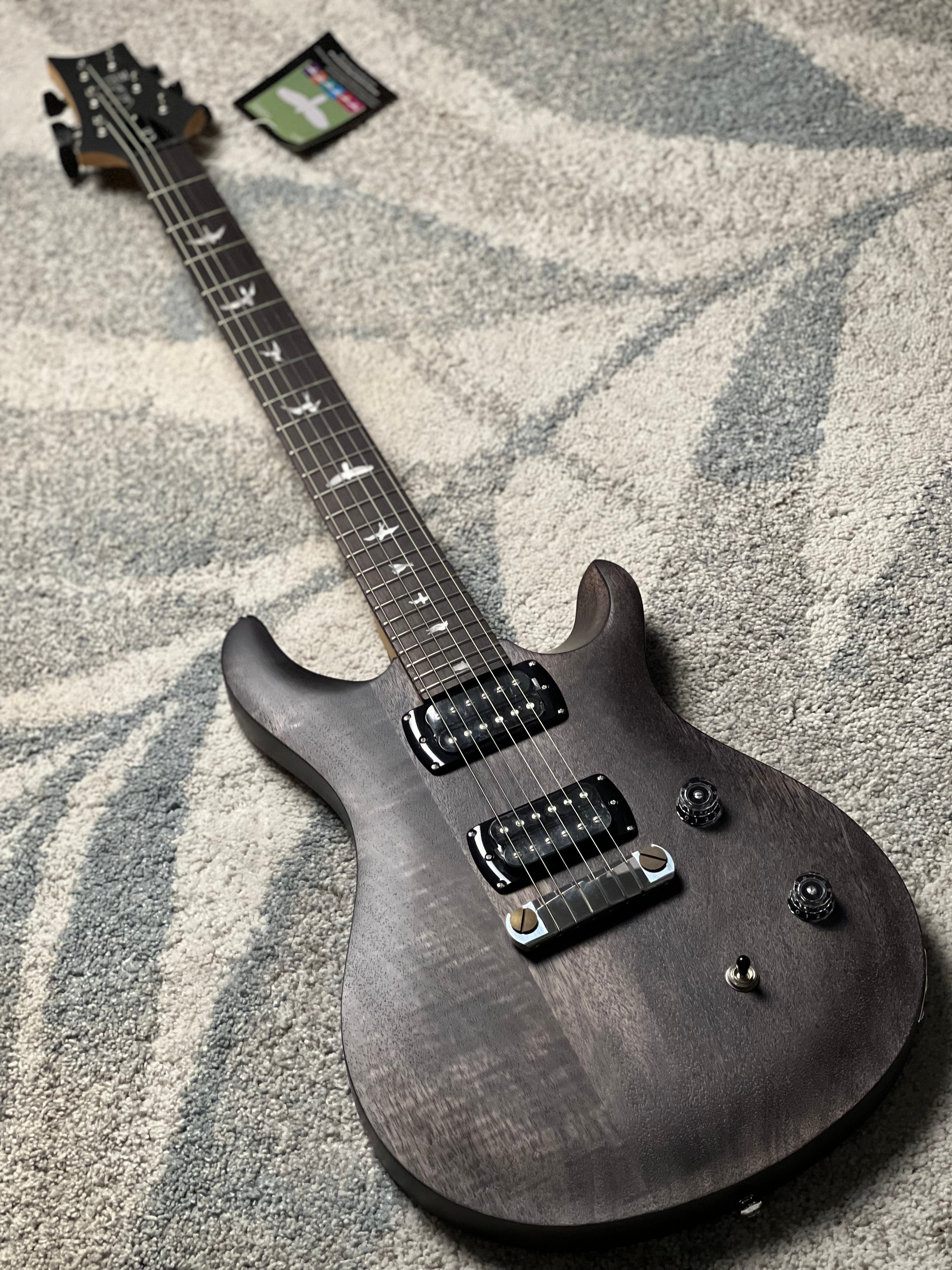 ギター PRS SE CE 24 Standard Satin Charcoal STD PRS SE CE 24 Standard Satin Stoptail in Satin Charcoal