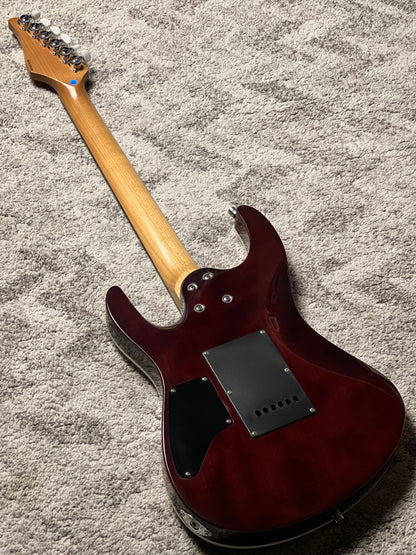 Dhatarattha Custom DST HH Quilt in Magenta Surf with Rosewood FB