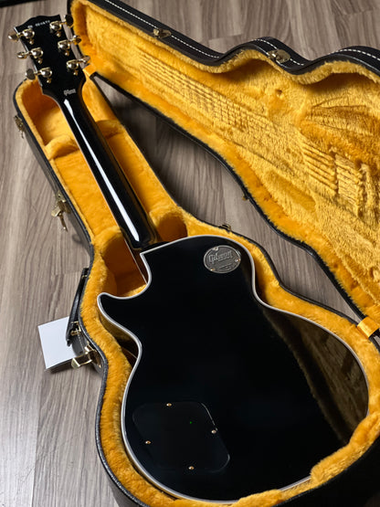 Gibson Les Paul Custom Ebony Fingerboard Gloss in Ebony w/ Case CS 404473