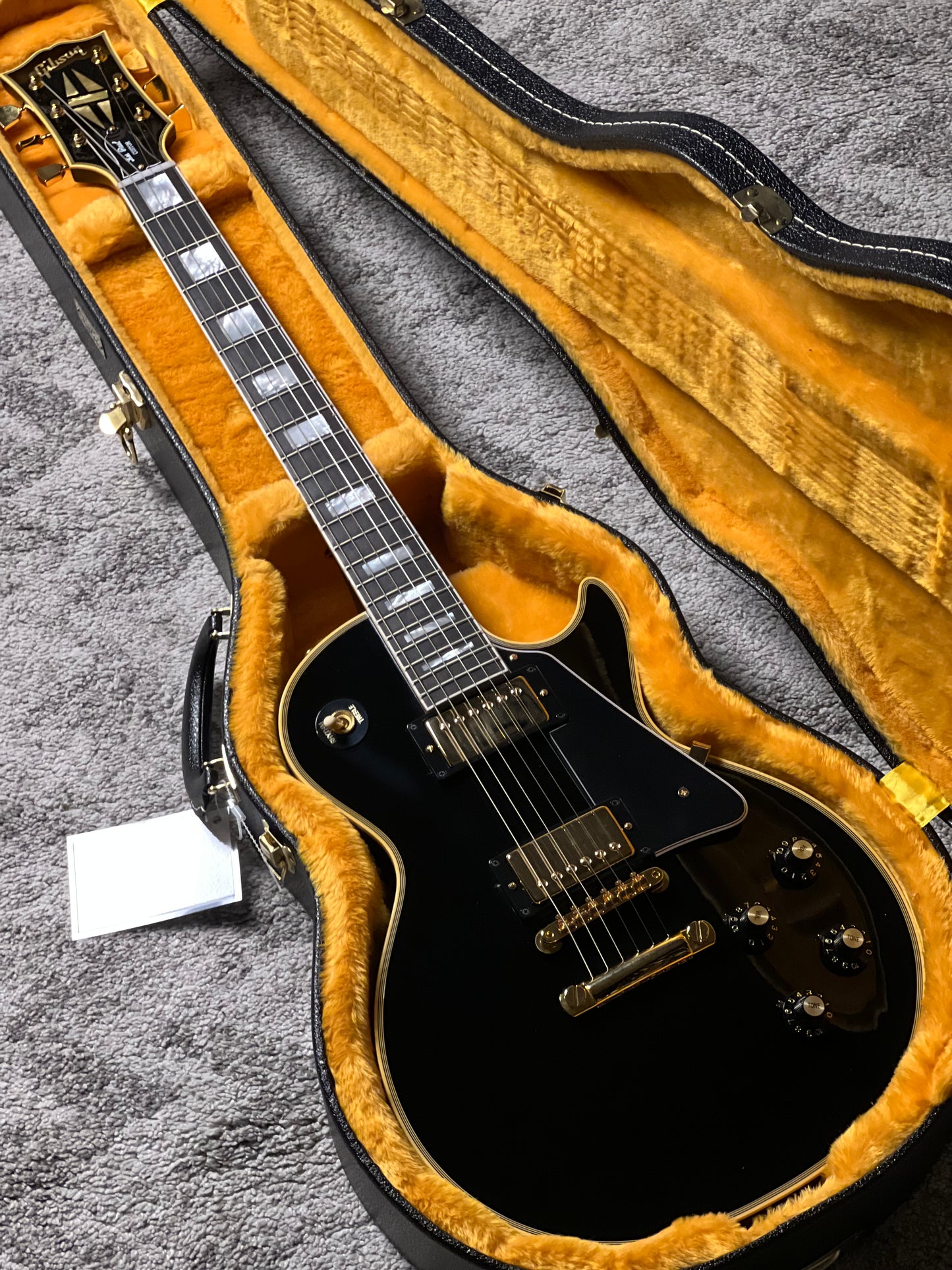 Gibson 1968 Les Paul Custom Reissue Gloss in Ebony w/Case 602878