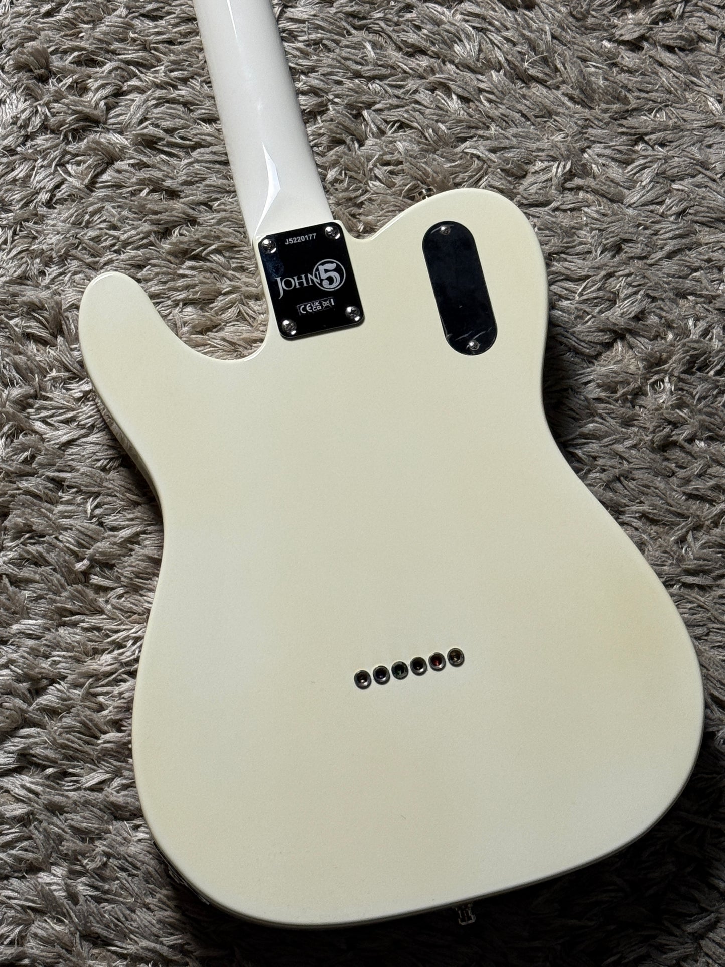 Fender John 5 Ghost Telecaster with Maple FB in Arctic White J5220177