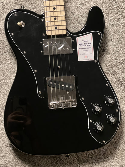 Fender Japan Traditional II 70s Telecaster Custom with Maple FB in Black JD25034223
