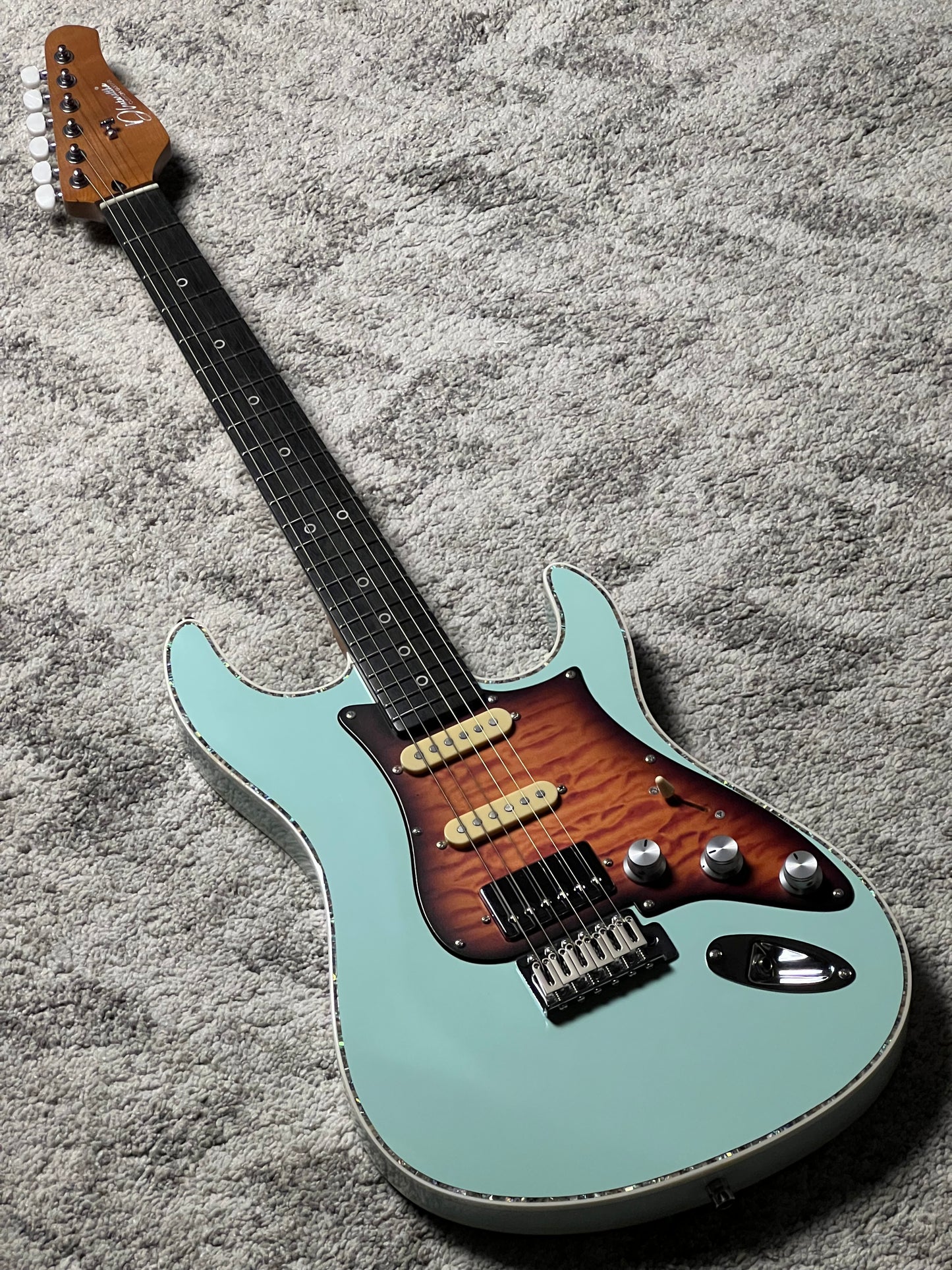 Dhatarattha Custom DST HSS in Surf Green with Rosewood FB