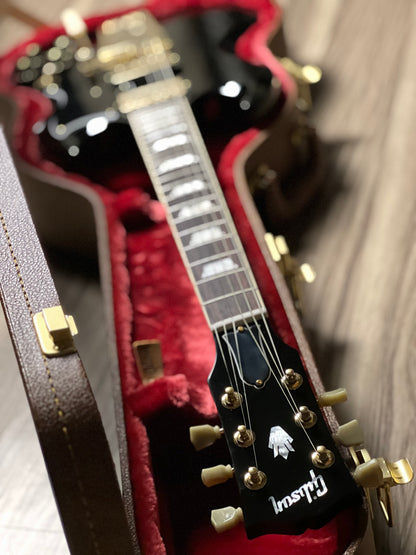 Gibson SG Standard '61 Maestro Vibrola T-Type in Ebony w/Case 232450252