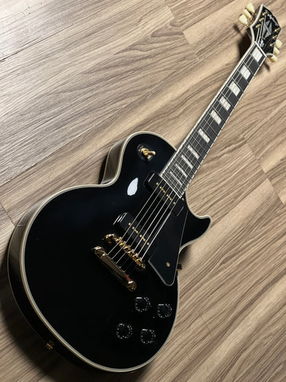 Epiphone Les Paul Custom P-90 in Ebony w/Premium Gigbag