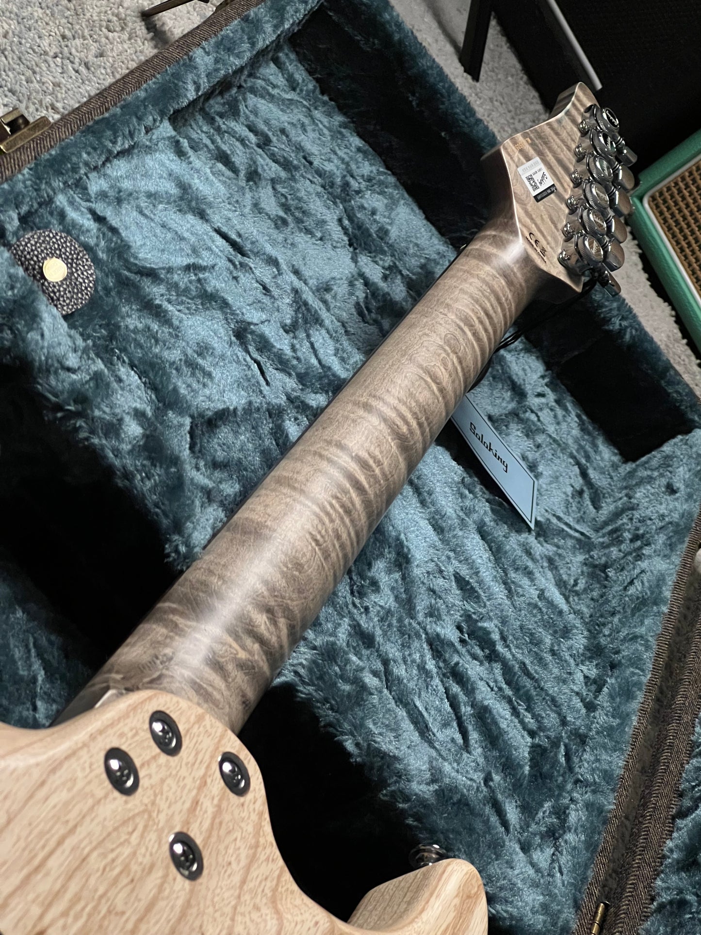 Soloking MS-1 Custom 24 HH FMT Elite in Gamma Green Wakesurf Satin with Hardshell Case