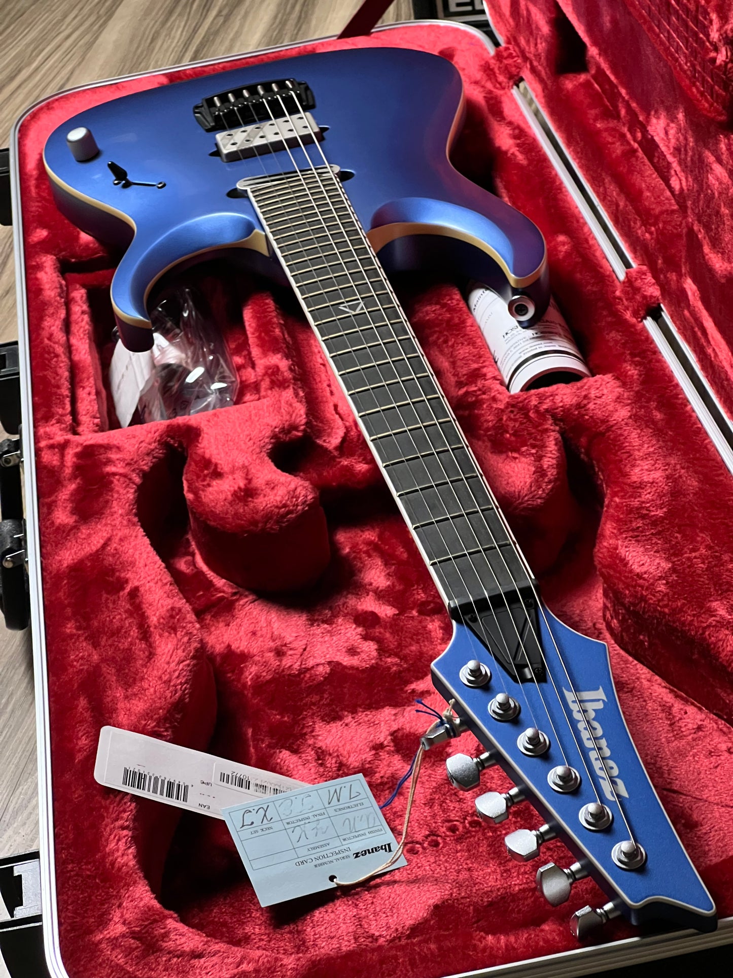 Ibanez Jake Bowen Signature JBM9999 in Azure Metallic Matte F2500732