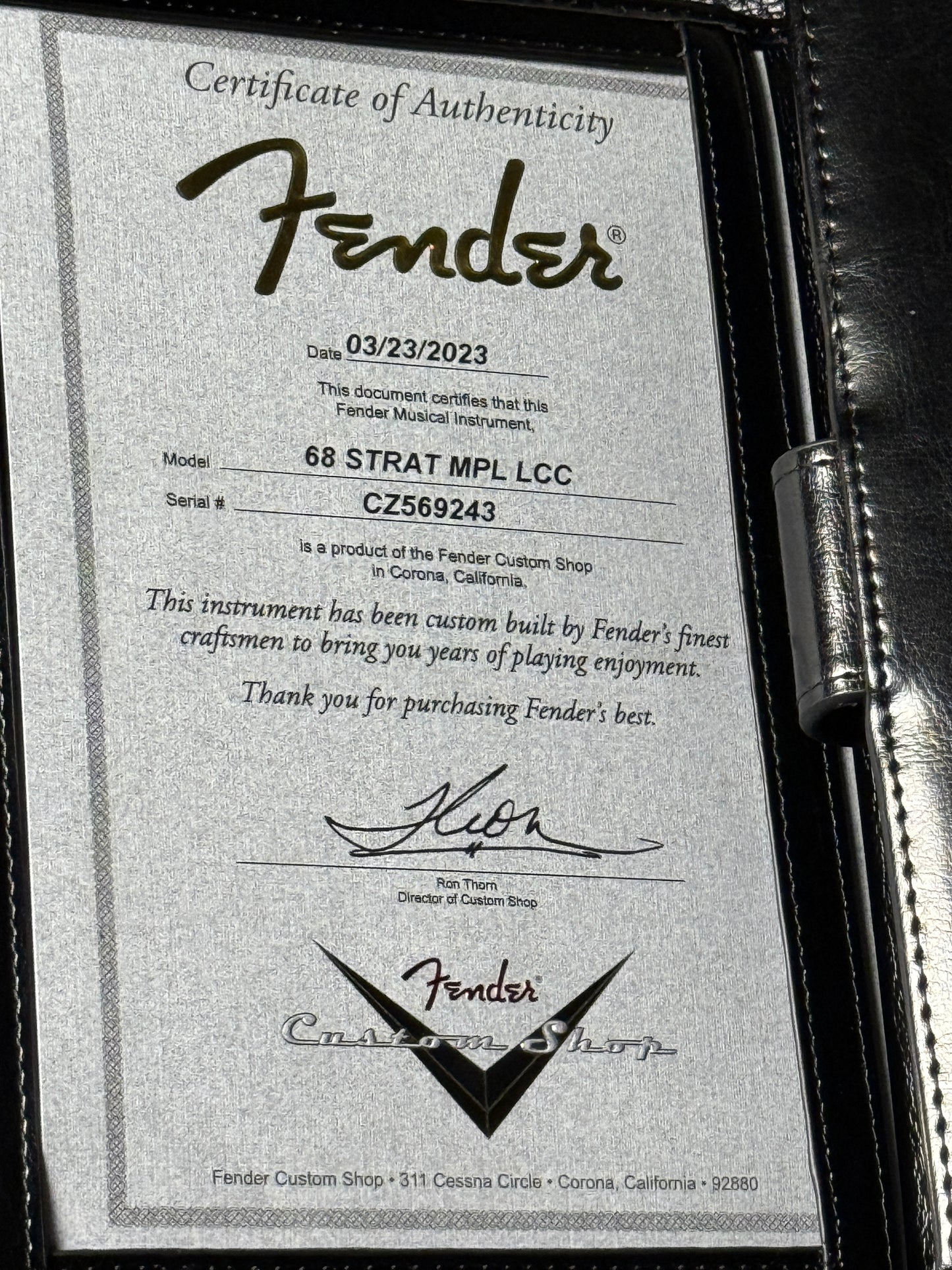 Fender Custom Shop 1968 Stratocaster Deluxe Closet Classic Maple in 3-color Sunburst CZ569243