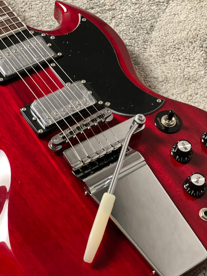 Soloking SG60 Vibrola MKII in Transparent Red Cherry JESCAR (Altered Headstock)