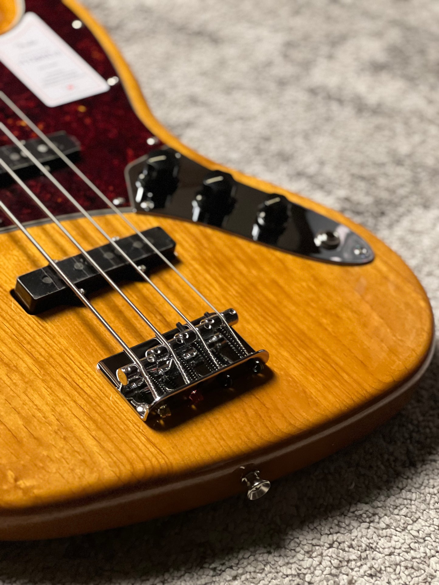 Fender Japan Hybrid II Jazz Bass with Maple FB in Vintage Natural JD26002116