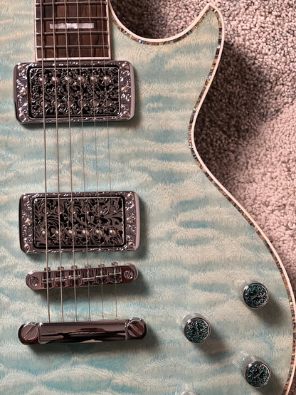 Dhatarattha Custom DLP in Seafoam Green with 5A Quilt Top