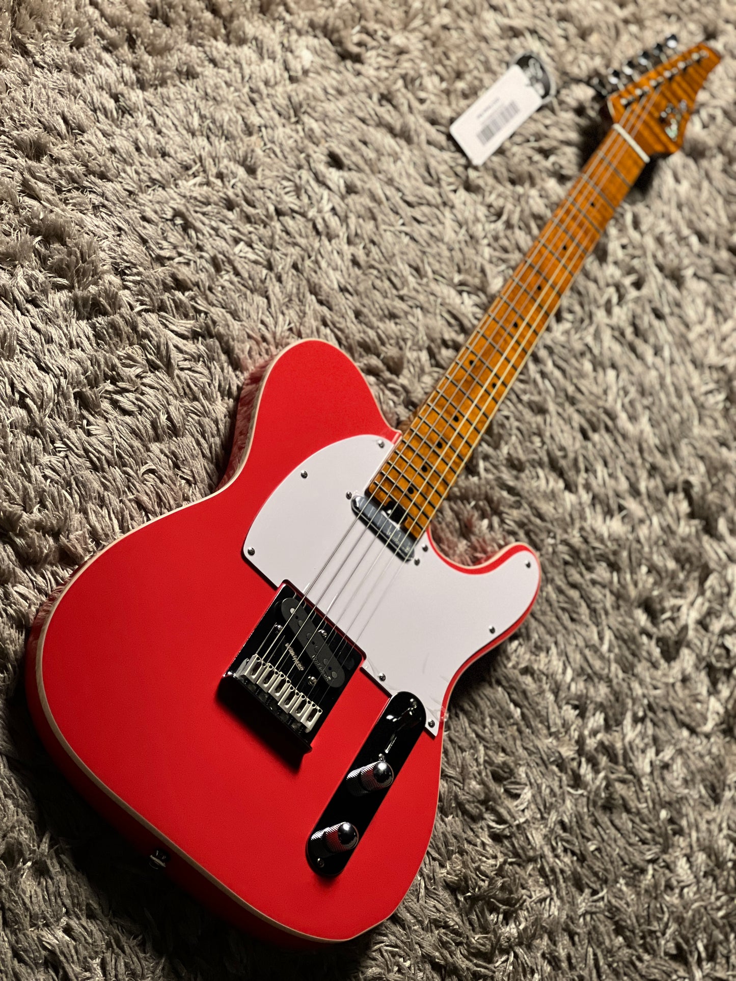 Soloking MT-1 Vintage FMN with Roasted Flame Maple Neck in Fiesta Red Nafiri Special Run