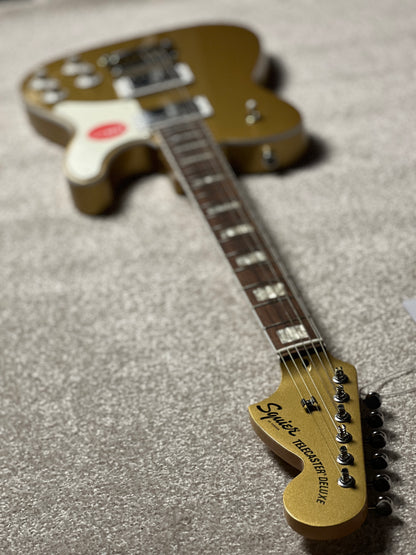 Squier Ltd Paranormal Troublemaker Telecaster Deluxe with Laurel FB in Aztec Gold