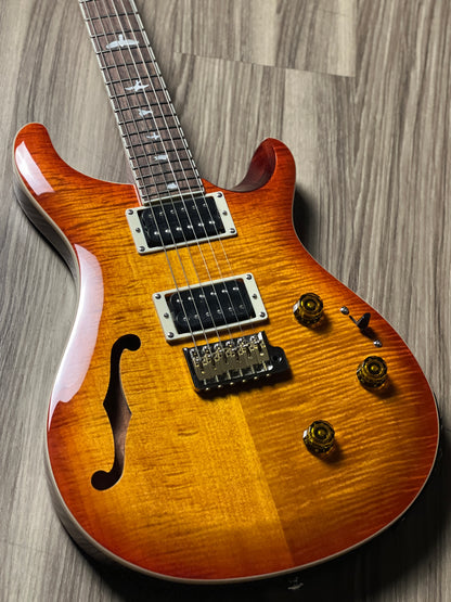 PRS SE Custom 24 Semi Hollow Piezo in Vintage Sunburst