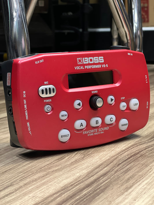 Boss VE-5 Vocal Performer In Red