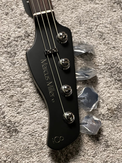 Sire Marcus Miller V3-4 New Gen Electric Bass Guitar in Black Satin