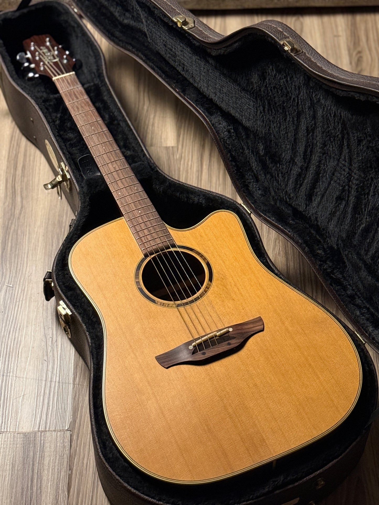 Takamine ETN10C Dreadnought Acoustic-Electric With Case in Satin Natural made in Japan (USED)
