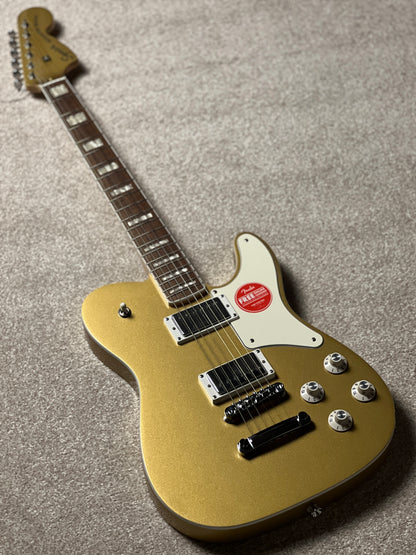 Squier Ltd Paranormal Troublemaker Telecaster Deluxe with Laurel FB in Aztec Gold