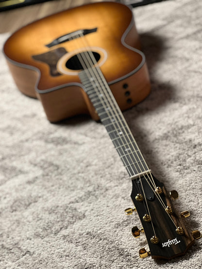 Taylor Sunset Blvd 114ce-S in Shaded Edge Burst Top w/Bag