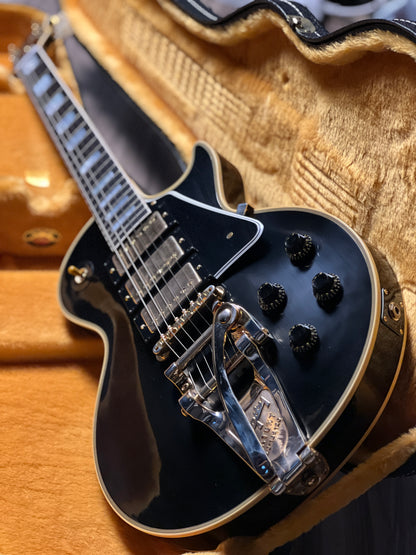 Gibson 1957 Les Paul Custom Reissue 3-Pickup Bigsby in Ebony w/Case 742580
