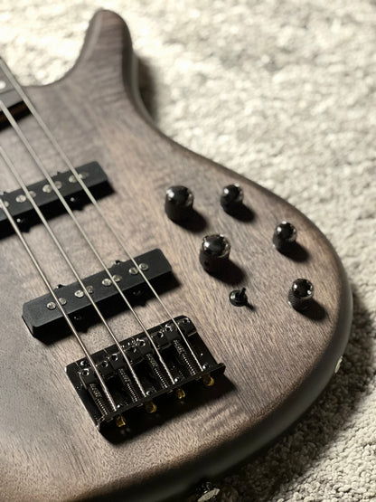Ibanez Standard SR280E-TKF Electric Bass Guitar in Transparent Black Flat