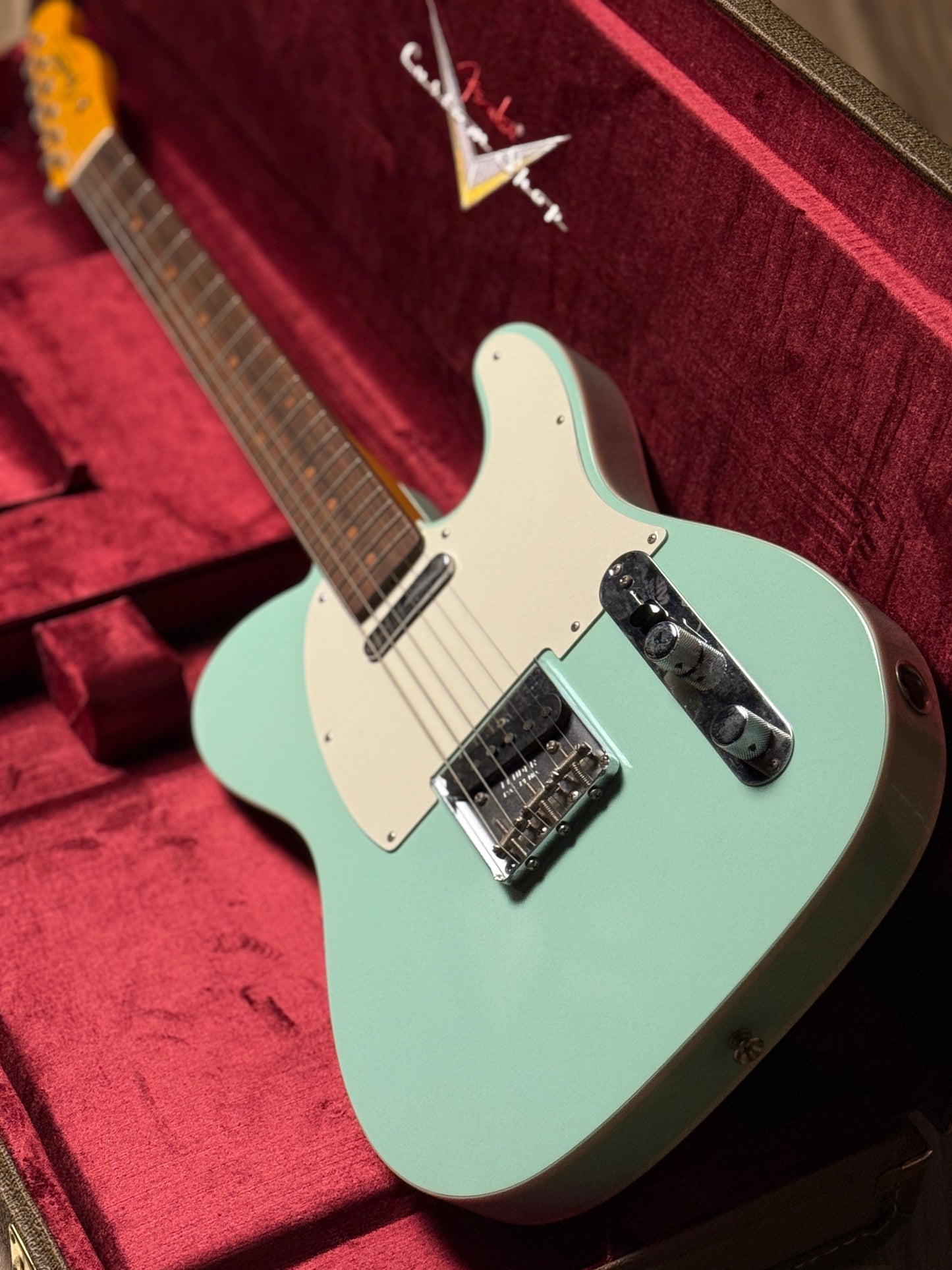 Fender Custom Shop 59 Vintage Custom Telecaster in Aged Surf Green R127325