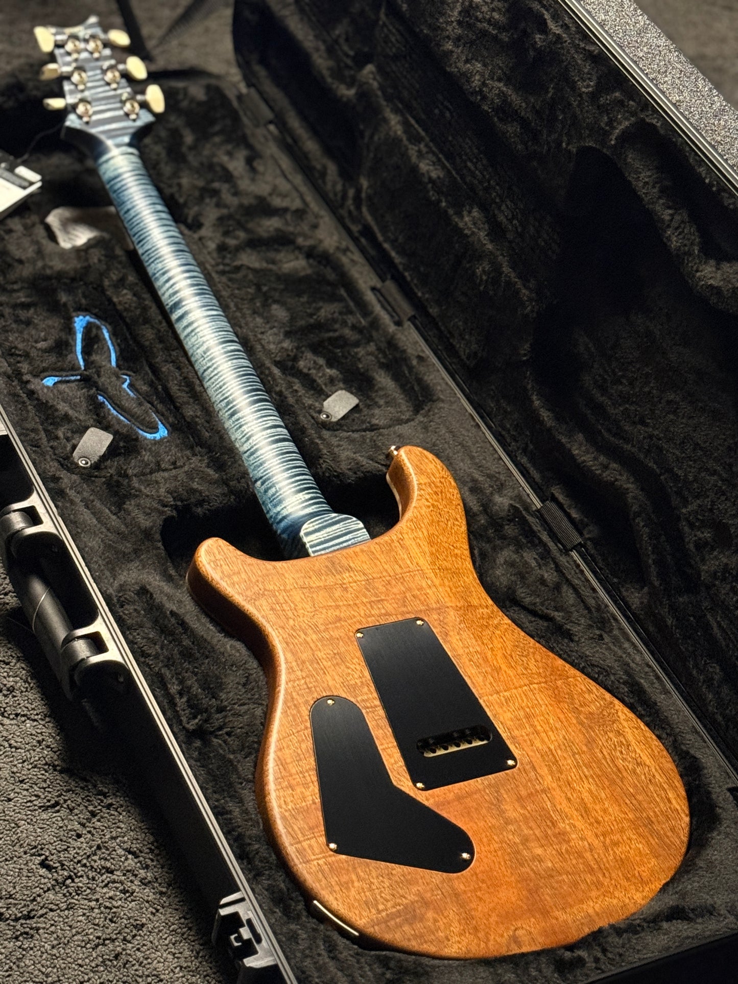 PRS Custom 24 Wood Library in Faded Whale Blue with Satin Stained Neck 0410573