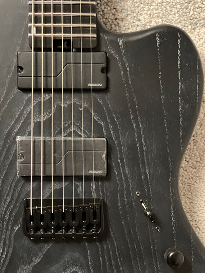 Soloking MJM-7 Custom Baritone HH with Fishman Fluence and Wenge Neck in Driftwood Black