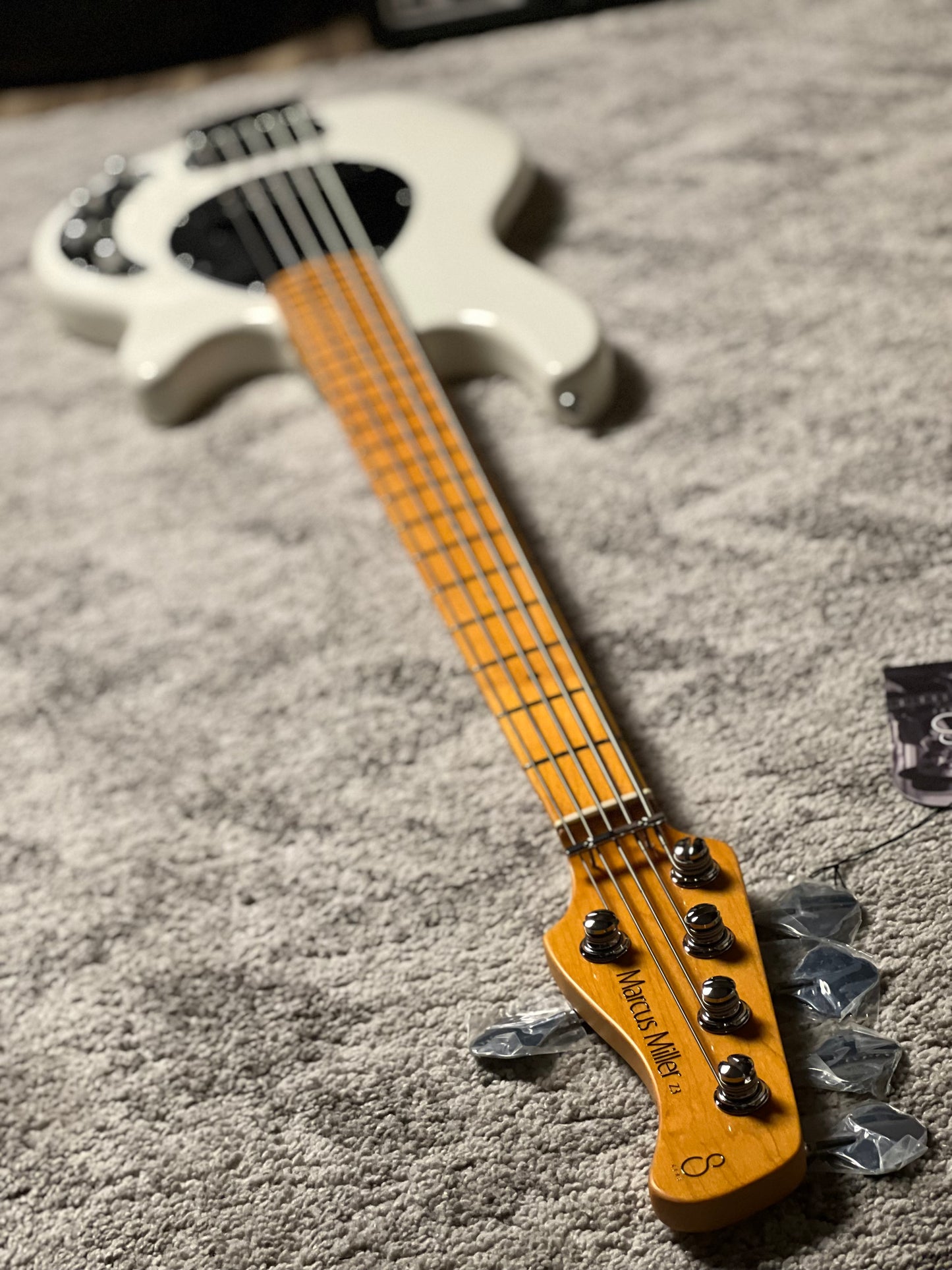 Sire Marcus Miller Z3 5-String Bass Guitar in Antique White