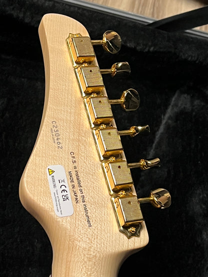 Fujigen FGN Guitars Expert EOS Odyssey in Navy Blue with Hardshell Case C230462 (USED)