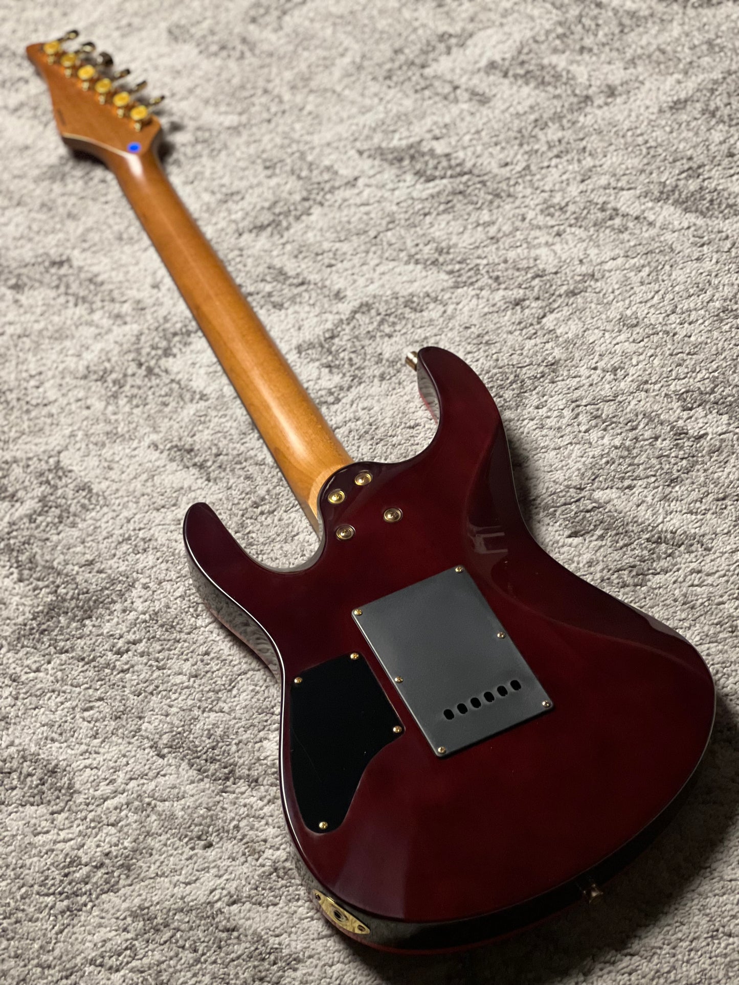 Dhatarattha Custom DST HH Flame in Majesty Red with Rosewood FB