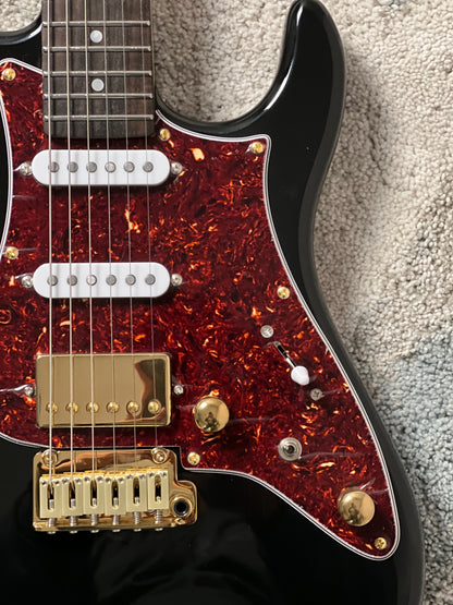 SLX X Dhatarattha Custom DST in High Gloss Black with Rosewood FB
