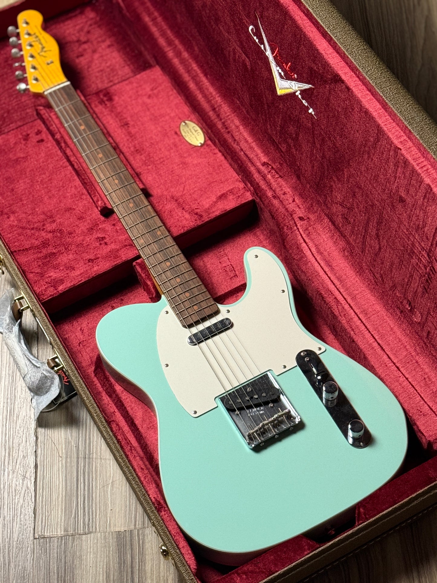 Fender Custom Shop 59 Vintage Custom Telecaster in Aged Surf Green R127325