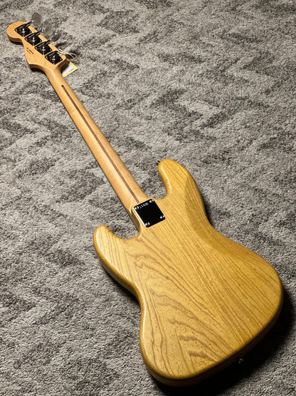 Fender MIJ Limited Jazz Bass Guitar with RW FB in Raw Ash Vintage Natural JD25010606