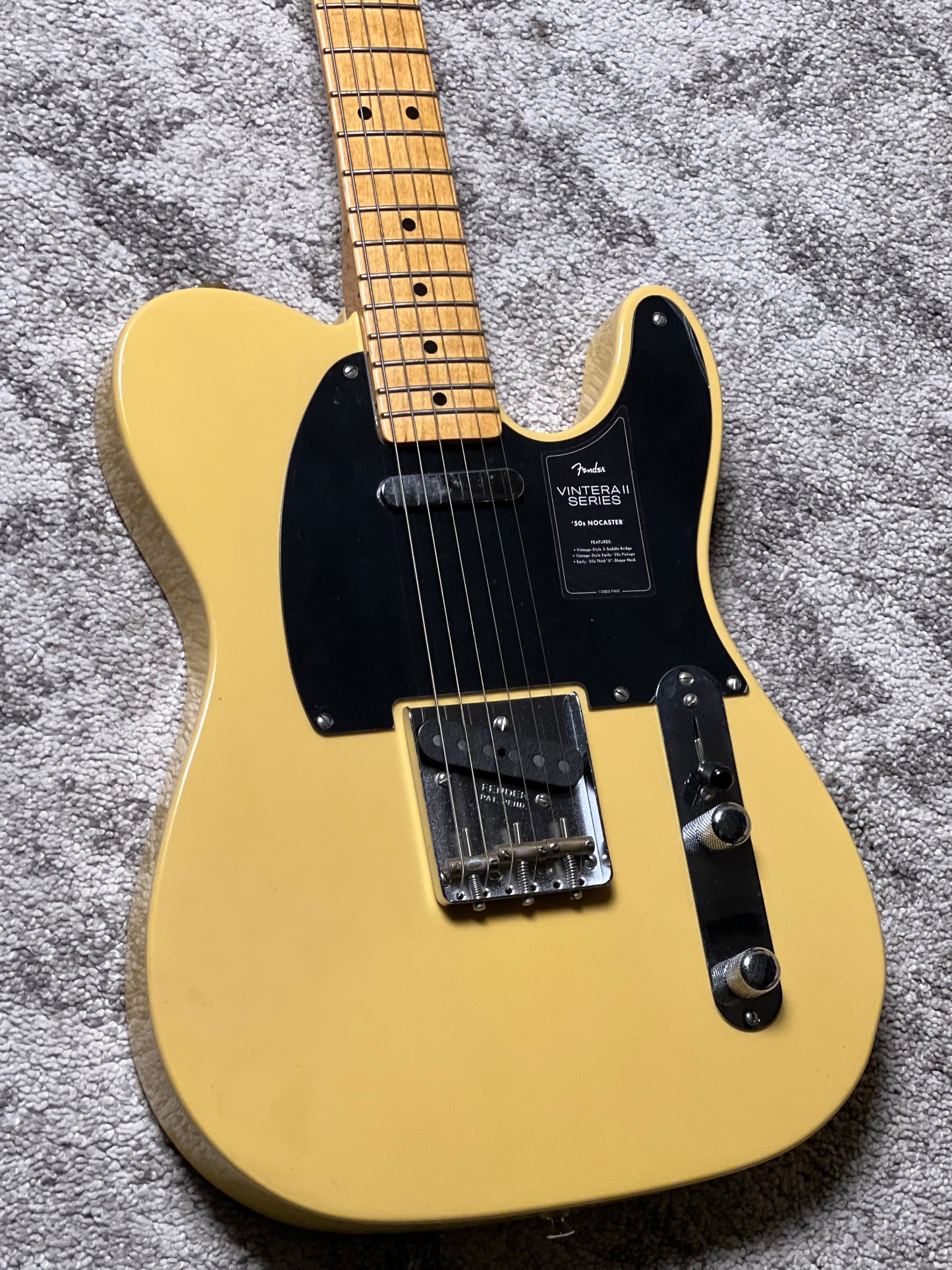 Fender Vintera II 50s Nocaster NOS with Maple FB in Blackguard Blonde MX23093611 (USED)