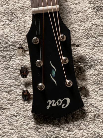Cort Essence ES-OC4-BTSG Acoustic Guitar, Black Top Semi Gloss