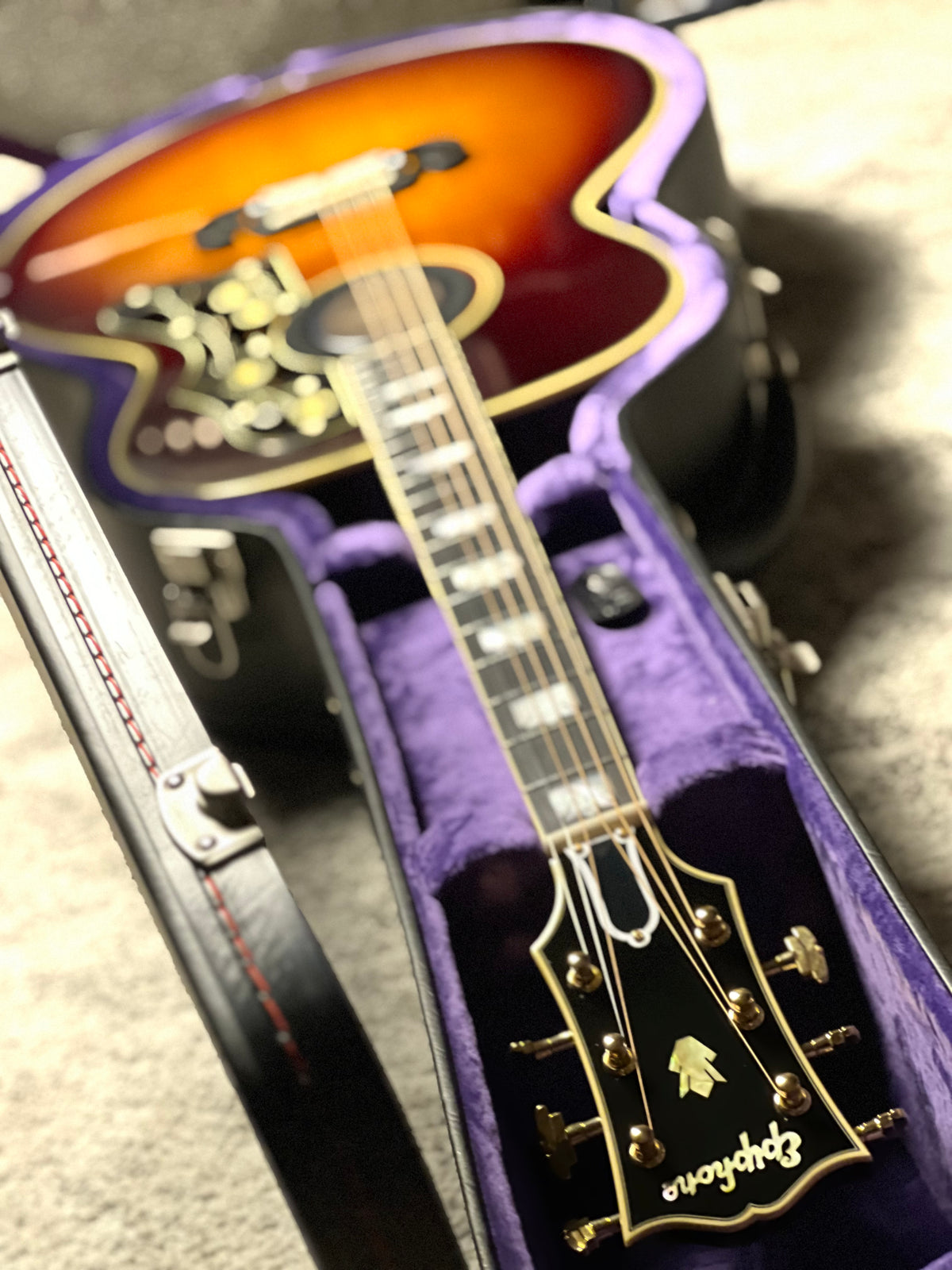 Epiphone Pre-war SJ-200 Rosewood Reissue Acoustic-electric Guitar in Vintage Sunburst
