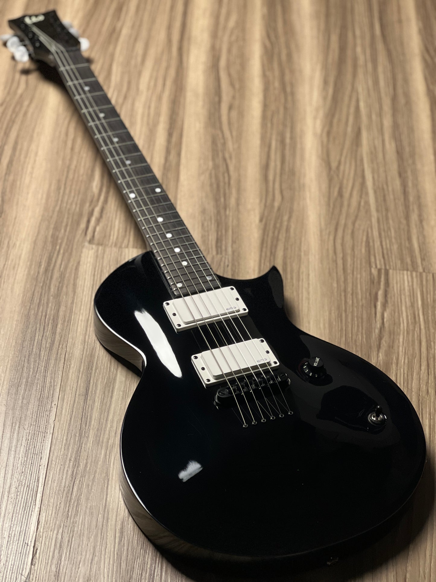 ESP LTD Ted Aguilar Signature TED-EC In Black with Hardshell Case W24022914