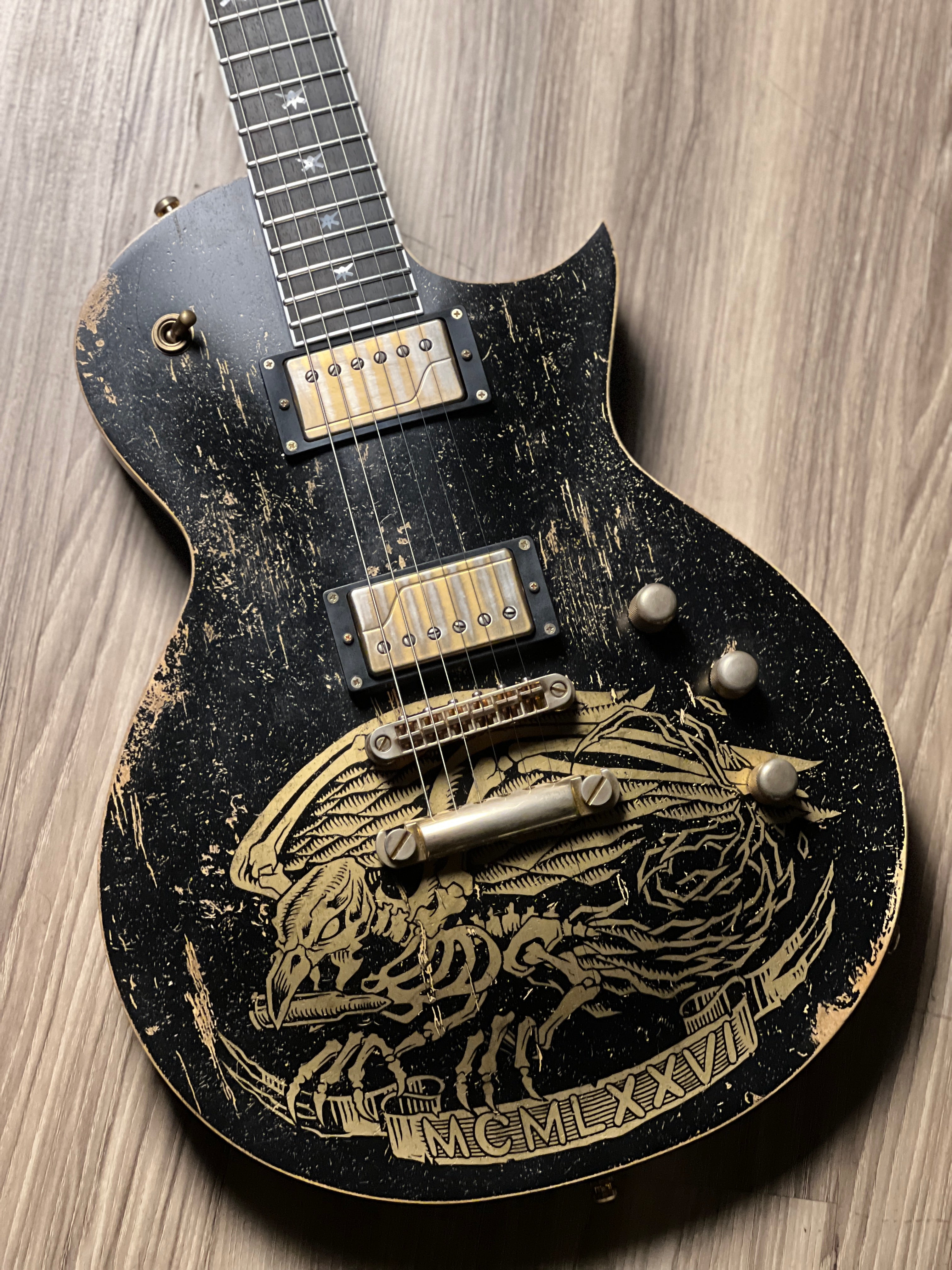 ESP Will Alder Signature Warbird Custom Shop in Distressed