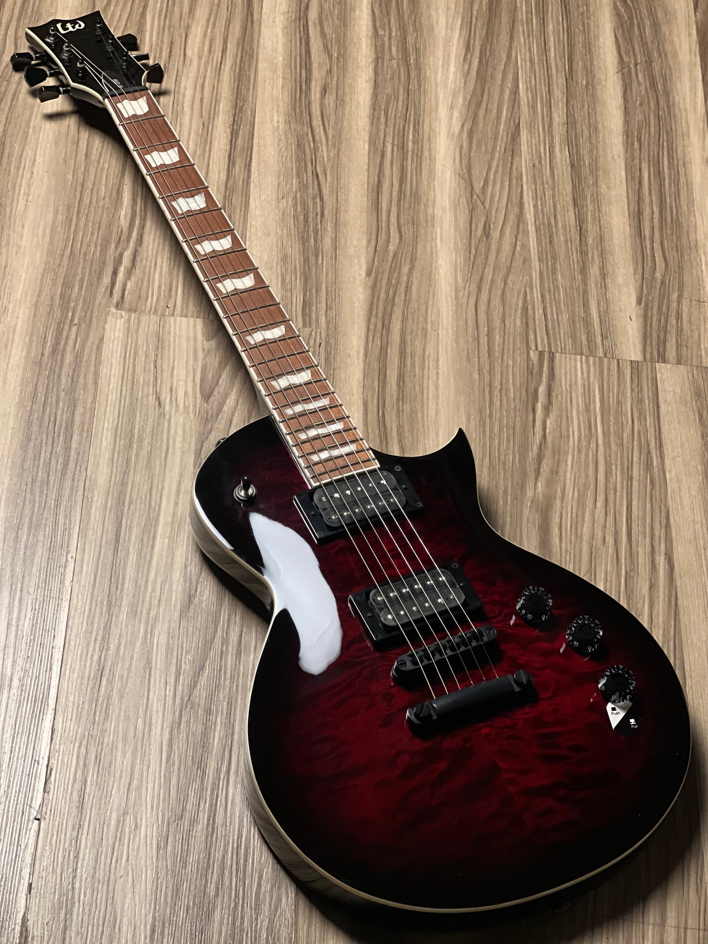 ESP LTD EC-256 QM See Thru In Black Cherry Sunburst W123070380