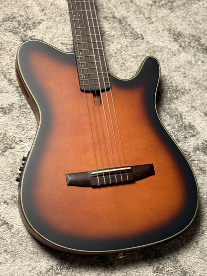 Ibanez FRH10N-BSF Acoustic-Electric Guitar in Brown Sunburst Flat