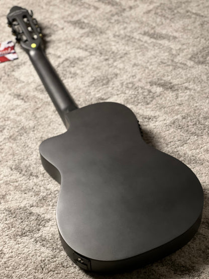 Tanglewood EMETCLE Enredo Madera Elegante Thinline Electro Classical Guitar in Metallic Grey Satin