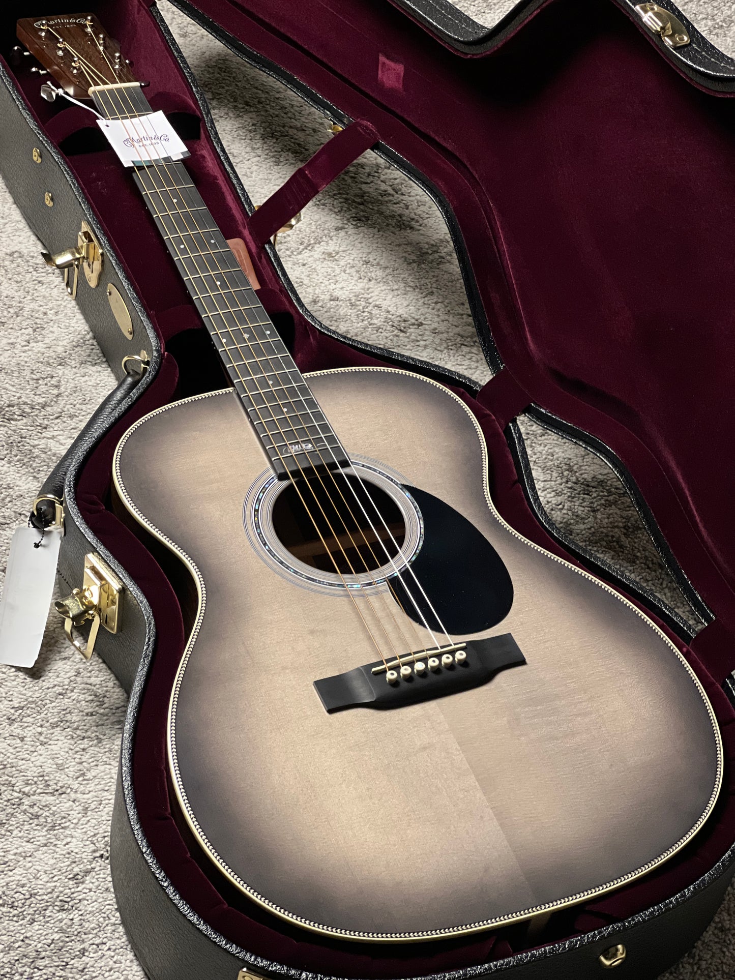 Martin OMJM John Mayer 20Th Anniversary with Platinum Gray Burst #1312