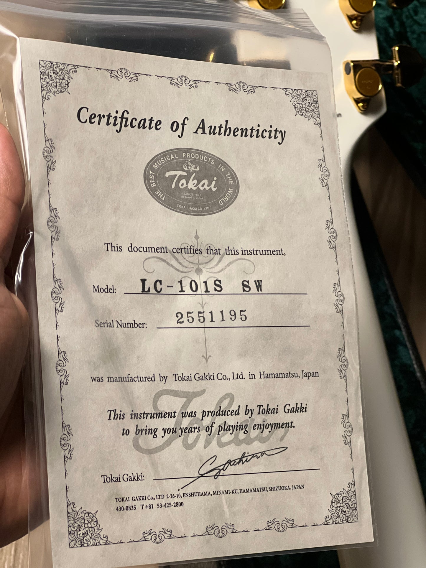 Tokai Love Rock Japan LC-101S in Snow White 2551195