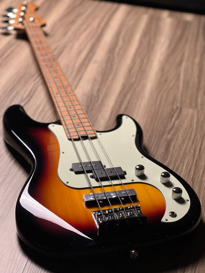 SQOE SPJ600 Roasted Maple Series in 3-Tone Sunburst