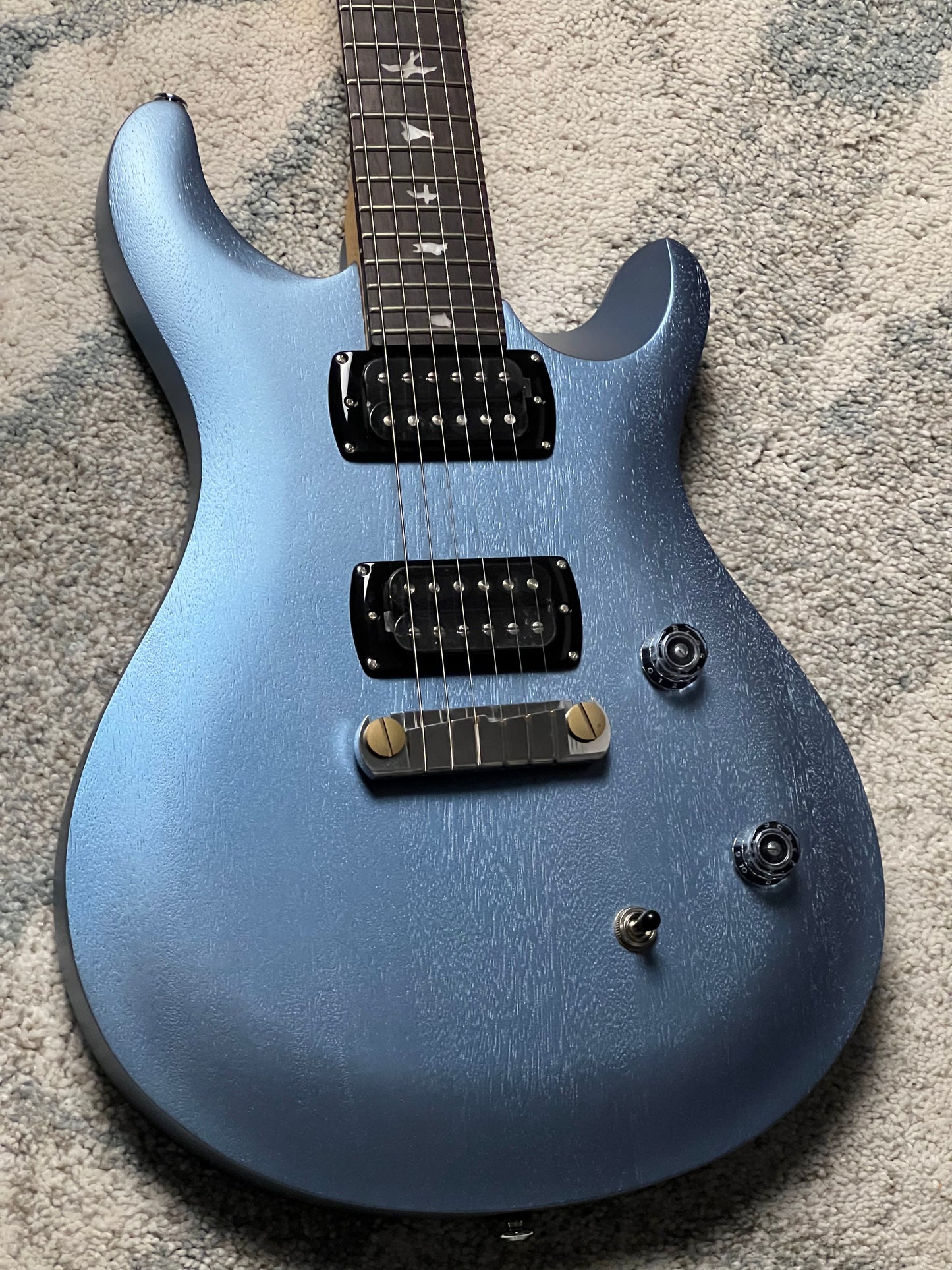 PRS SE CE 24 Standard Satin Stoptail in Satin Ice Blue Metallic