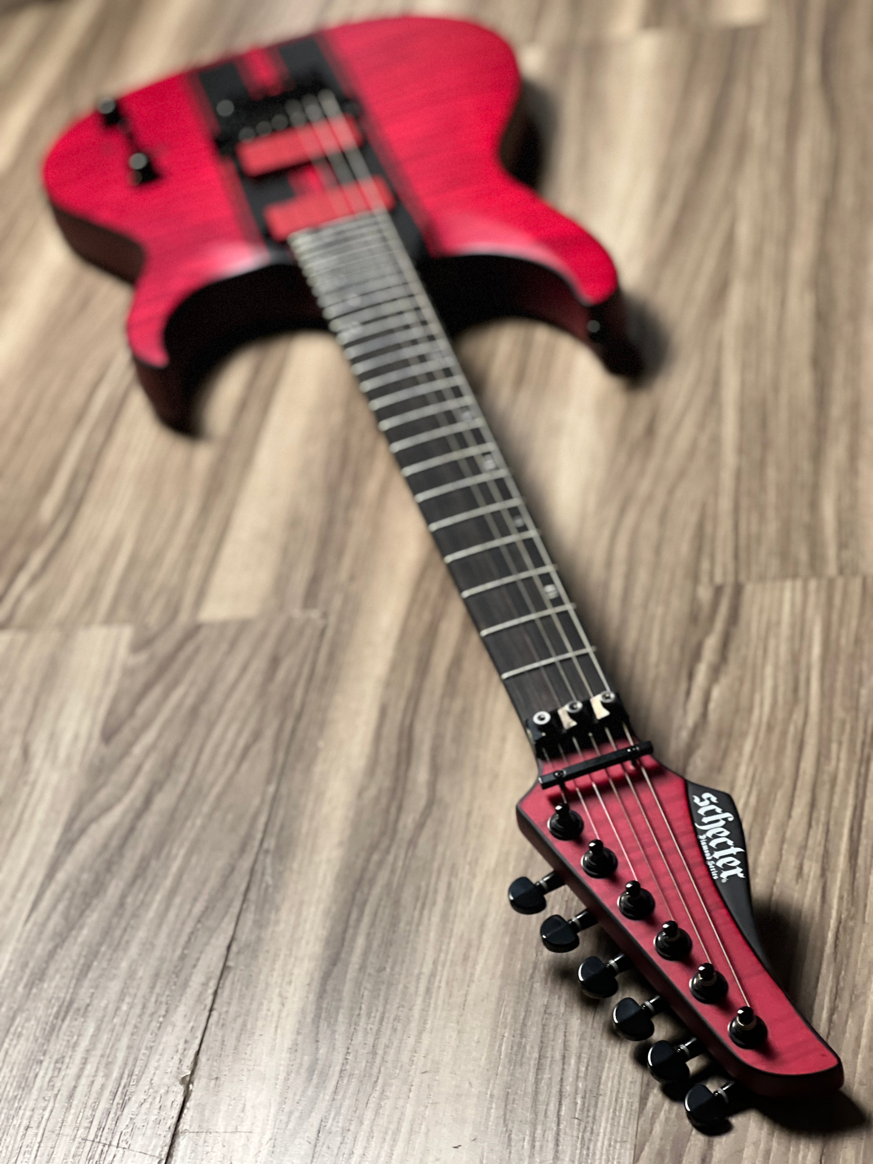Schecter Banshee GT-6 FR In Satin Trans Red – nafiriguitar.com