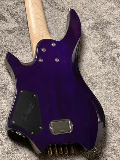 Dhatarattha Custom DEB 5 Headless Bass in Andromeda Burl Top with RW FB Nafiri Special Run