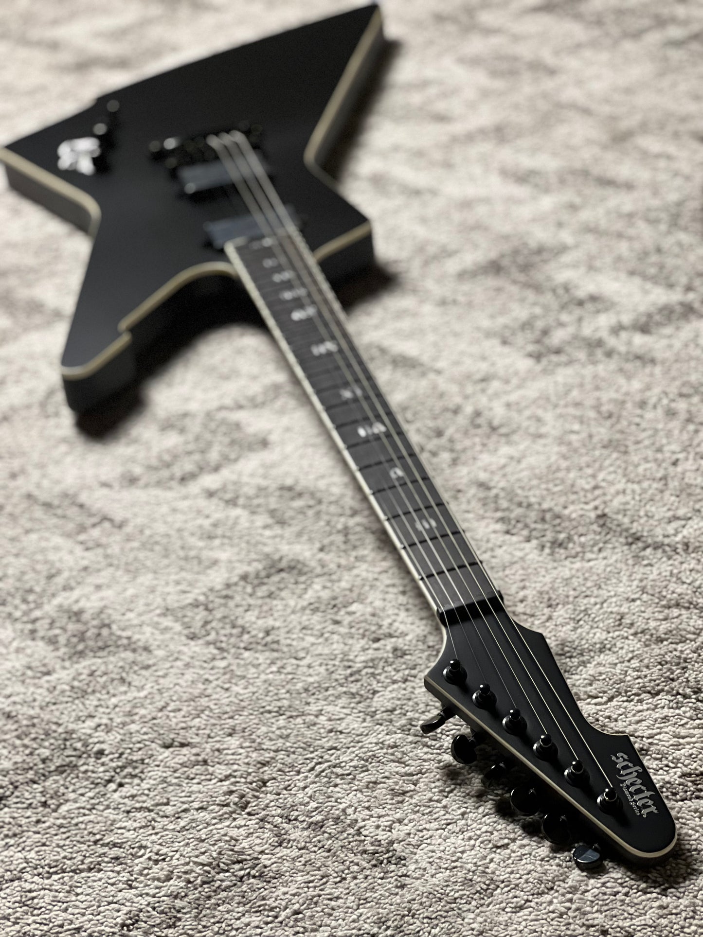 Schecter E-1 SLS Evil Twin in Satin Black W26010887